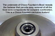 Chocolate Fountain removable base basin