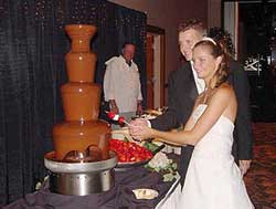 Chocolate Fountain Display Wedding Receptions pictures