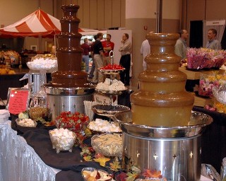 caramel chocolate fountain rental